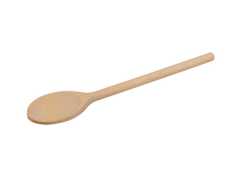 BICB Mini 8-Inch Long Wooden Spoons, Oval Wood Mixing Spoons for Baking, Stirring -Sauce Spoons Made of Natural Beechwood - Set of 6 mini wooden spoons - Image 4